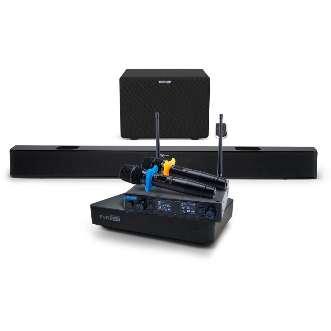 Hi-End караоке-система EVOBOX Premium + EvoSoundBar (саундбар с караоке) в Архангельске