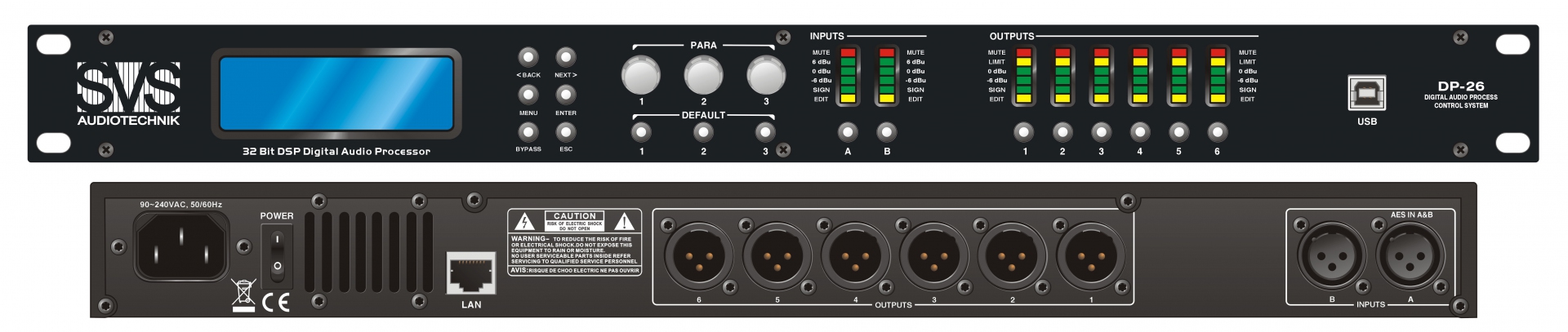 SVS Audiotechnik DP-26 Цифровой процессор: 2 входа 6 выходов в Архангельске