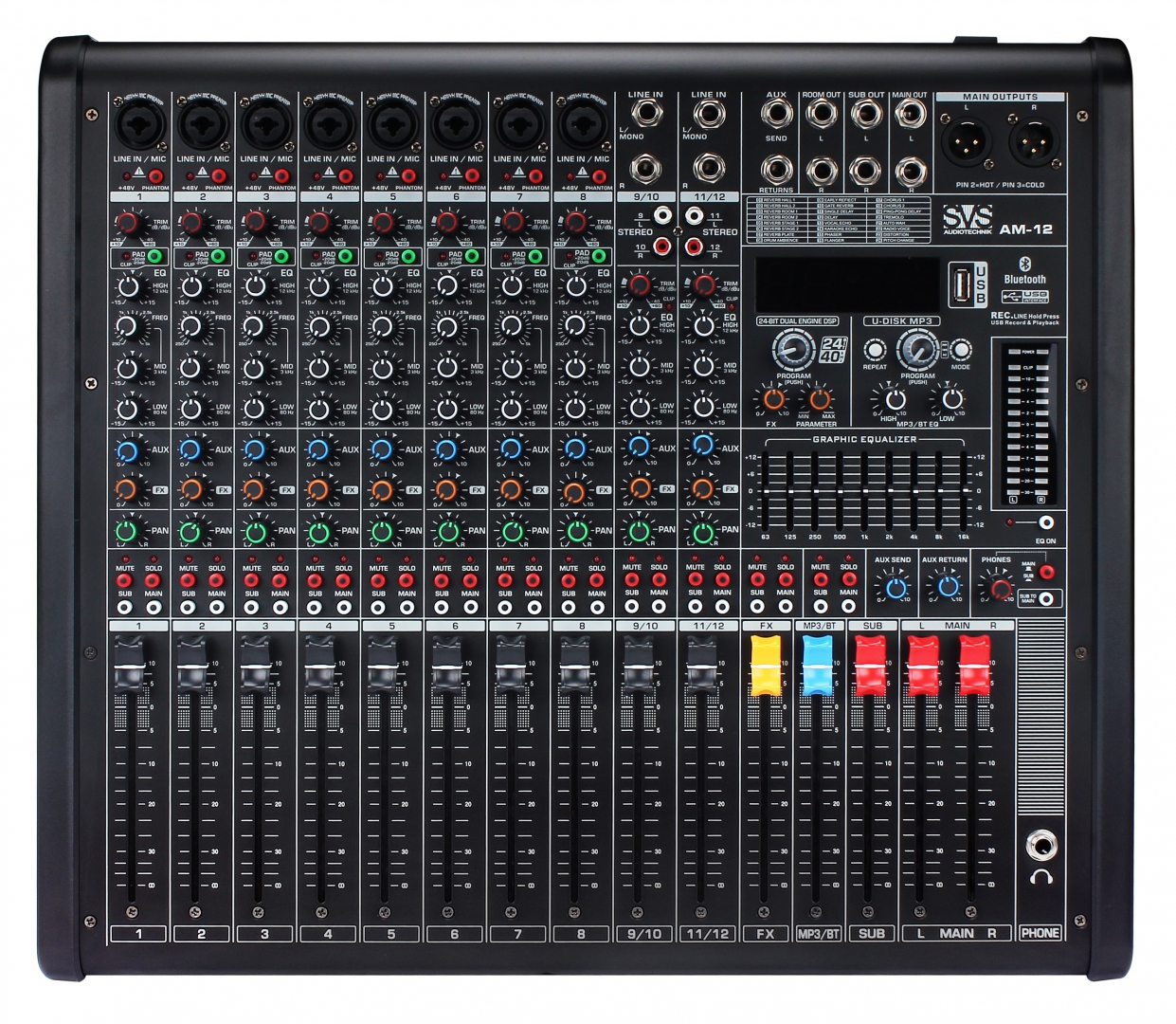 SVS Audiotechnik mixers AM-12 Микшерный пульт аналоговый, 12-канальный в Архангельске